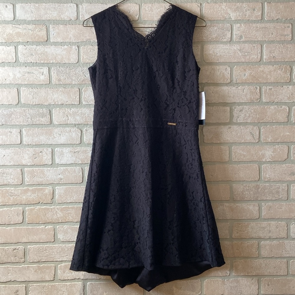 NWT Marciano by Guess Black Floral Lace Sleeveless Dress - Girls Size 14Y
